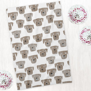 Dog Towel, Chocolate Lab Towel, Labrador Towel, Chocolate Labrador, Kitchen  Towel, Dog Kitchen Towel, Waffle Weave Towel, Hand Towel 