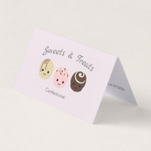 Cute Chocolate Truffles Business Card