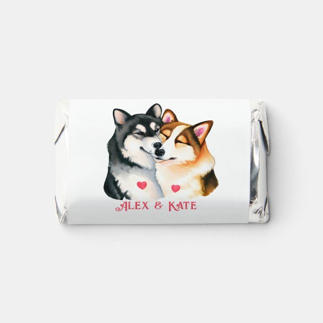 Cute Chocolate Wedding Hershey's Miniatures (Front)