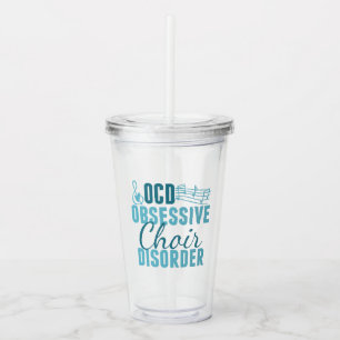 Cute Choir Obsessed Acrylic Tumbler