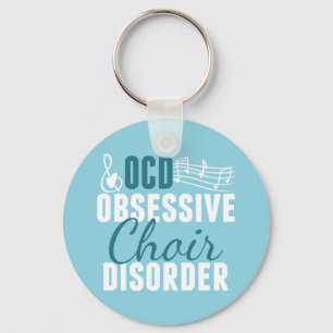 Cute Choir Obsessed Keychain