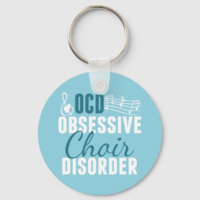 Cute Choir Obsessed Keychain (Front)