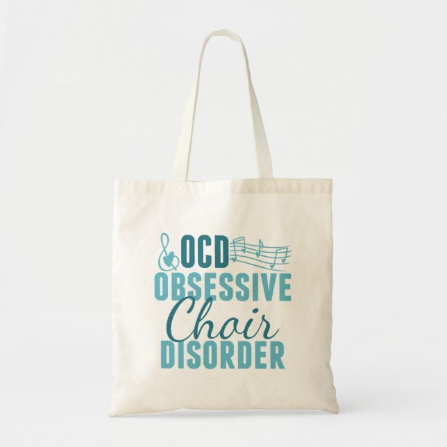 Cute Choir Obsessed Tote Bag (Front)