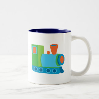 Cute Choo Choo Train Two-Tone Coffee Mug