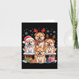 Cute Chow Chow Christmas Pupes Dog Lovers Funny Ho Card