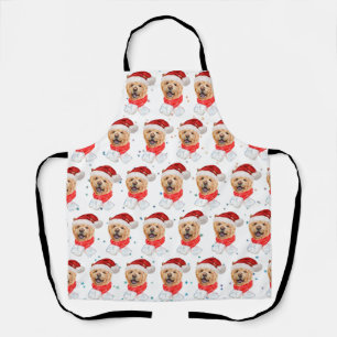 Cute Chow Chow Dog Christmas Pattern Apron