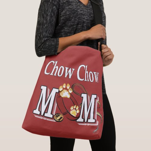 Cute Chow Chow Dog Mom Crossbody Bag