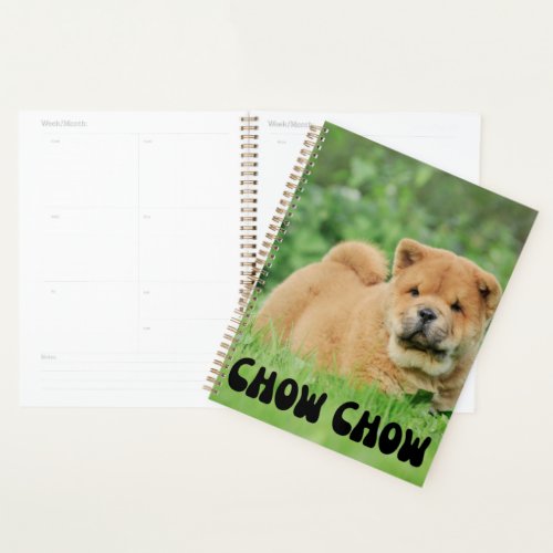 Cute Chow Chow Puppy Calendar Planner