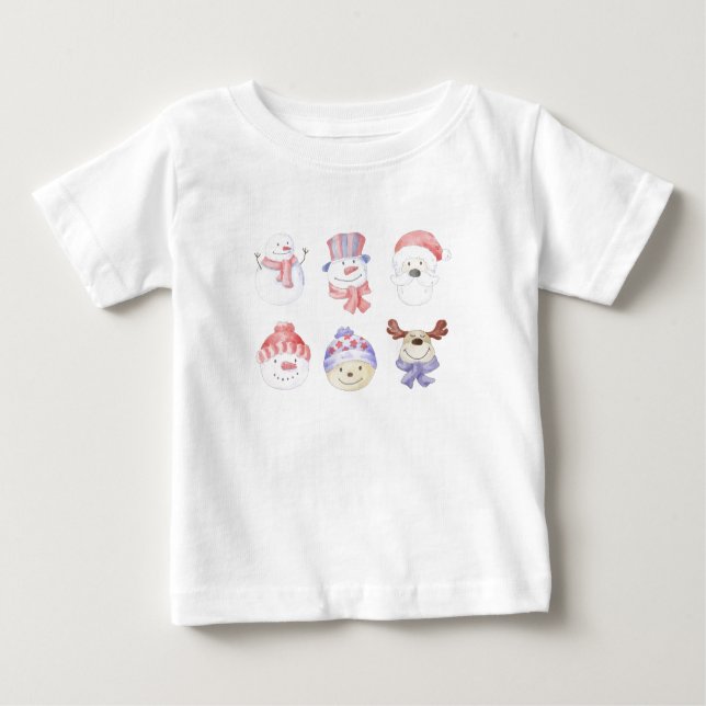 Cute Chrismas Baby Tshirt (Front)