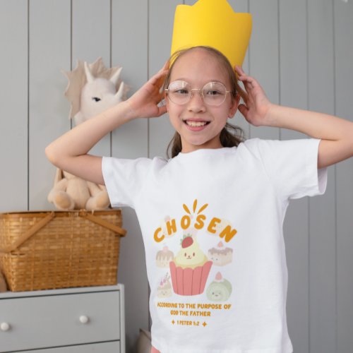 Cute Christian Chosen Cupcake Scripture Inspired T_Shirt