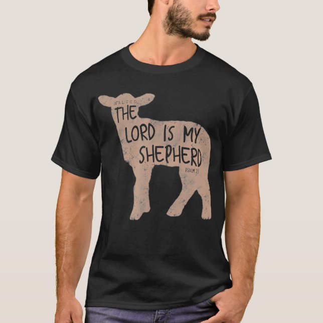 Cute Christian Lamb of God Shepherd Gift  T-Shirt (Front)