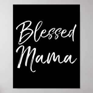 Cute Christian Mom Mother's Day Gift From Kids Ble Poster