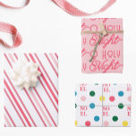 Cute Christian Pink Christmas  Wrapping Paper Sheets<br><div class="desc">These adorable pink Christmas wrapping papers are whimsical and fun. With phrases like “o holy night” and “Noel” these wrapping papers are a reminder of the reason for the season!</div>