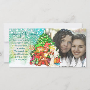 Cute Christmas 100% personalized  photo cards