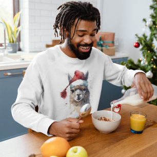 Cute Christmas Alpaca, custom T-Shirt