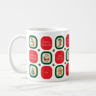 Cute Christmas and Holiday Wishes in Squares 