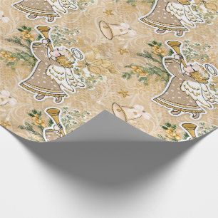 Cute Christmas Angel Wrapping Paper