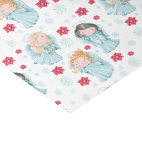 Cute Christmas Angels Tissue Paper