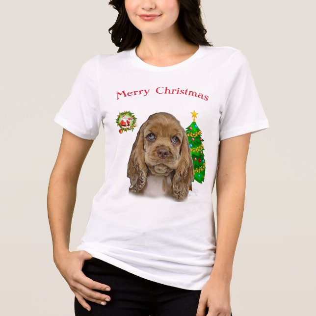Cute Christmas animals t-shirts (Front)