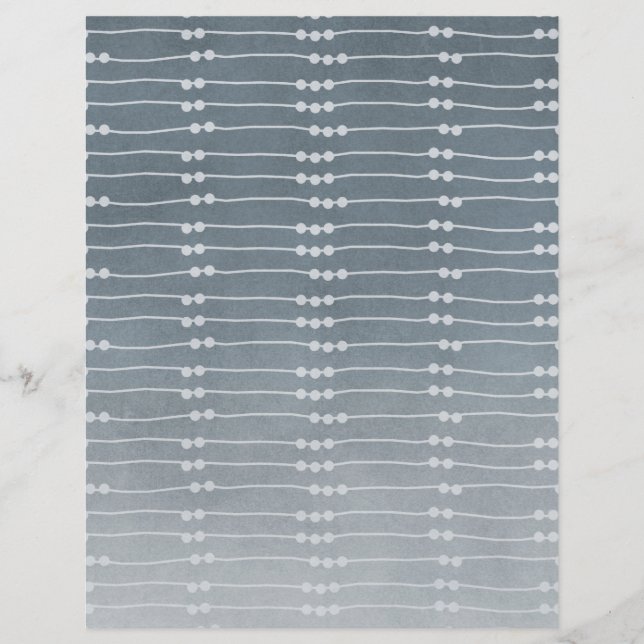 Cute Christmas At The Table Scrapbook Paper (Front)