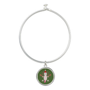 Cute Christmas Axolotl Bangle Bracelet