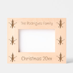 Cute Christmas Axolotl Custom Engraved Frames