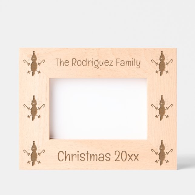 Cute Christmas Axolotl Custom Engraved Frames (Front)