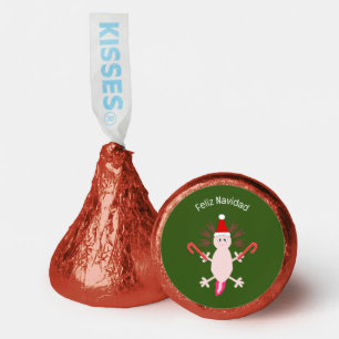 Cute Christmas Axolotl Custom Hershey®'s Kisses®