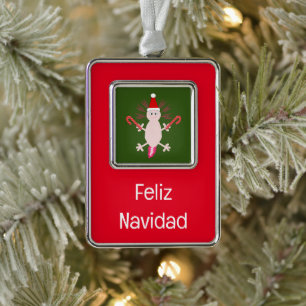 Cute Christmas Axolotl Custom Ornament