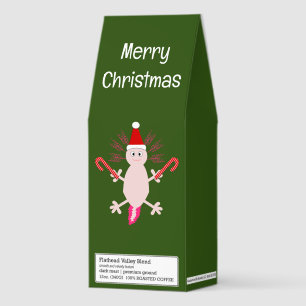 Cute Christmas Axolotl Custom Roasted Coffee