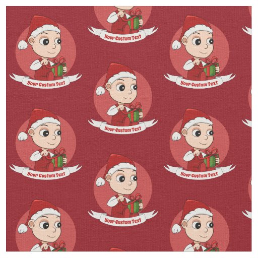 Cute Christmas baby cartoon Fabric