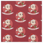 Cute Christmas baby cartoon Fabric