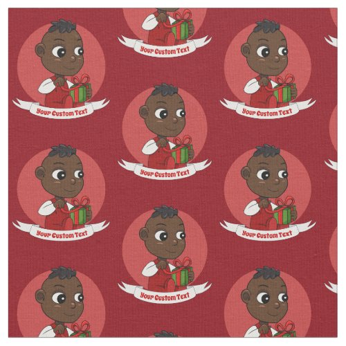 Cute Christmas baby cartoon Fabric