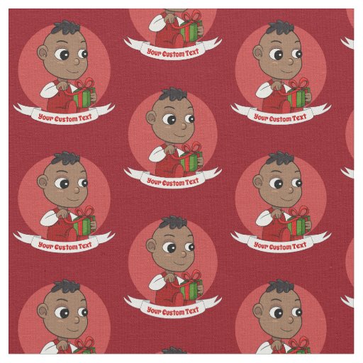 Cute Christmas baby cartoon Fabric