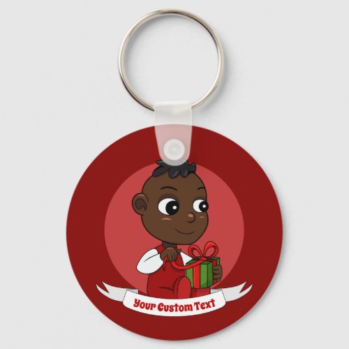 Cute Christmas baby cartoon Keychain