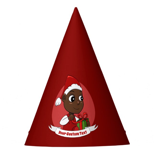 Cute Christmas baby cartoon Party Hat (Front)