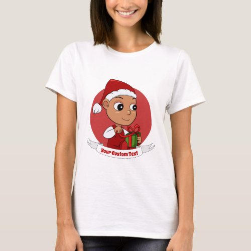 Cute Christmas baby cartoon T_Shirt
