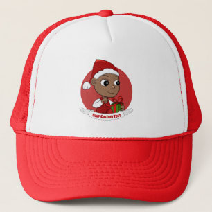 Cute Christmas baby cartoon Trucker Hat
