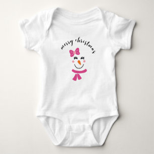 Cute Christmas Baby Girl Bodysuit