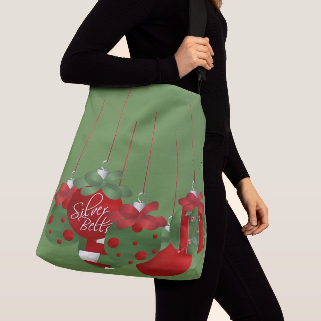 Cute Christmas Balls Crossbody Bag (Close Up)