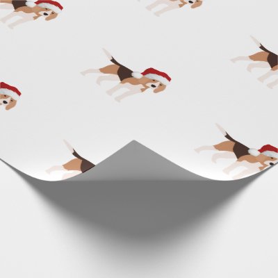 Cute Christmas Beagle  Wrapping Paper