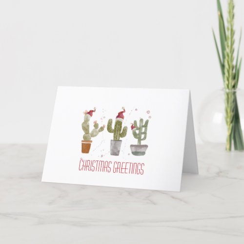 Cute Christmas Botanicals Holiday Card