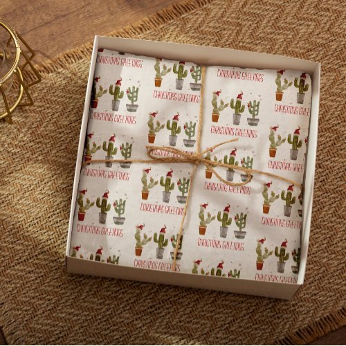 Cute Christmas Botanicals Wrapping Paper Sheets