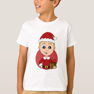 Cute Christmas boy with blond hair T-Shirt