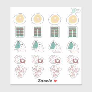 Cute Christmas Breakfast Planner Stickers