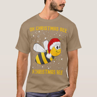 Cute Christmas Bumble Bee Oh Christmas Tree Joke S T-Shirt
