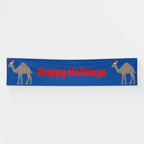 Cute Christmas Camel Custom Banner
