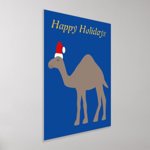 Cute Christmas Camel Custom Foil Prints