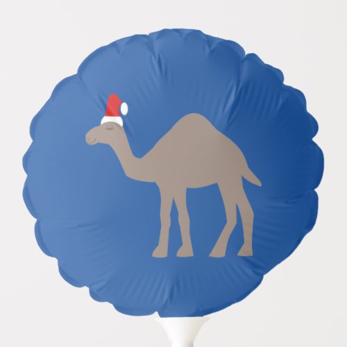 Cute Christmas Camel Custom Name Balloon