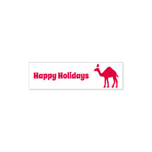 Cute Christmas Camel Custom Pocket Stamp